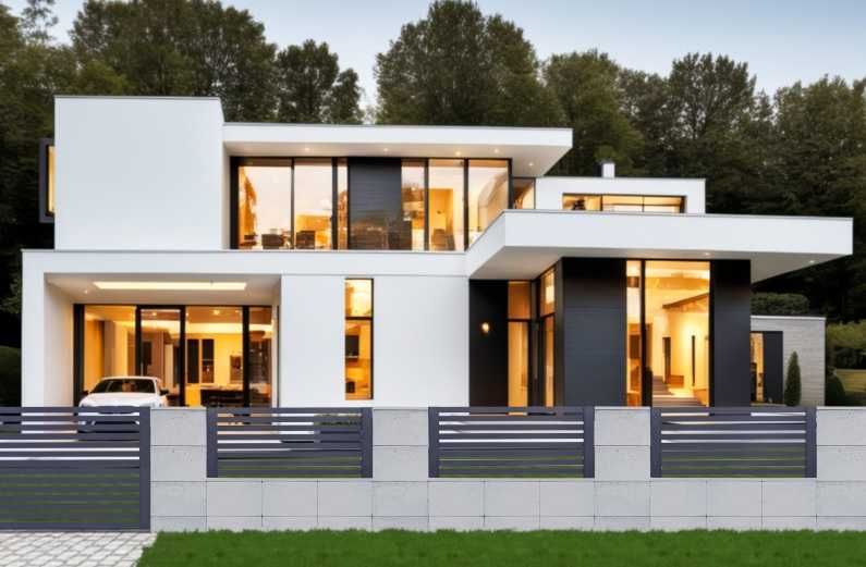 Ogrodzenie beton architektoniczny, bloczki i daszki betonowe