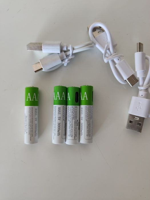 Аккумуляторные батарейки типа ААА 3000ма, аккумуляторы kuugro