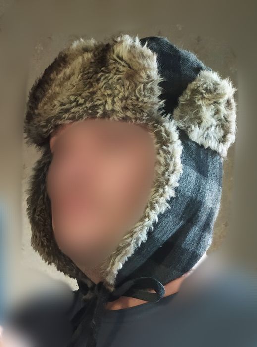 Зимова шапка дитяча, мужская зимняя шапка. Розмір 56-59 Шапка ушанка