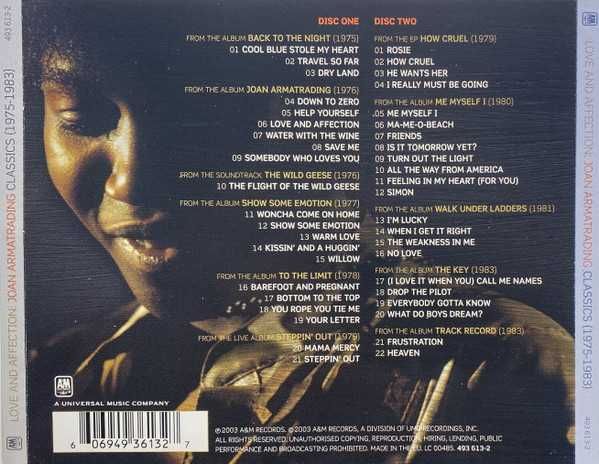 Joan Armatrading ‎– Love And Affection: Classics 1975/1983 (2 CD)