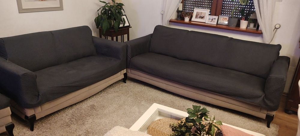 Wypoczynek LEVIANO SOFA 3 , 2 + Pufa