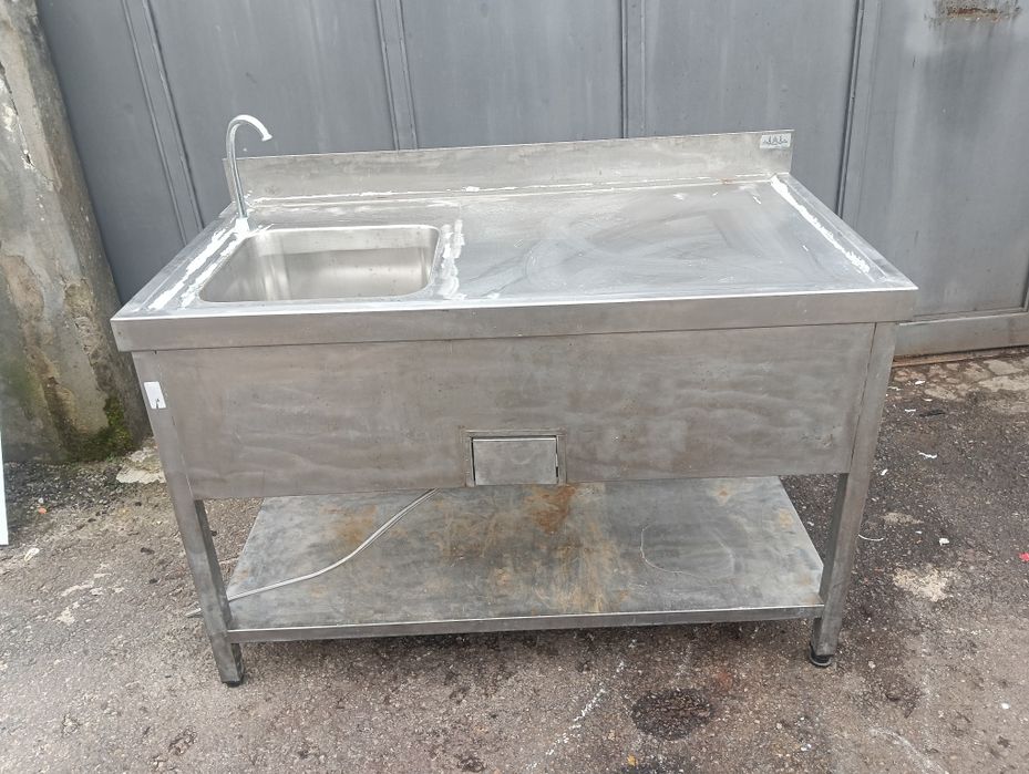 Banca em inox industrial