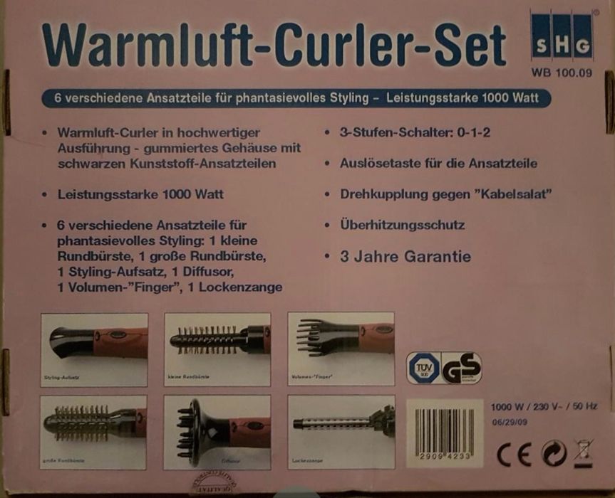 Фен браш стайлер SHG 1000w