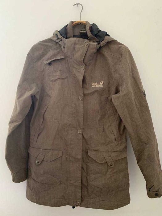 Jack wolfskin куртка вітровка texapore чоловіча коричнева  розмір м