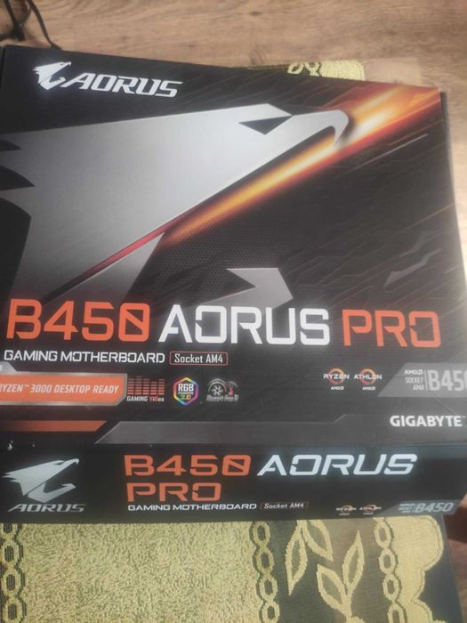 Płyta Główna AM4 Gigabyte Aorus B450 PRO USZKODZONA!