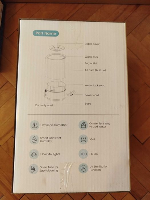 Nawilżacz powietrza ultradźwiękowy SEJOY XD-3500A