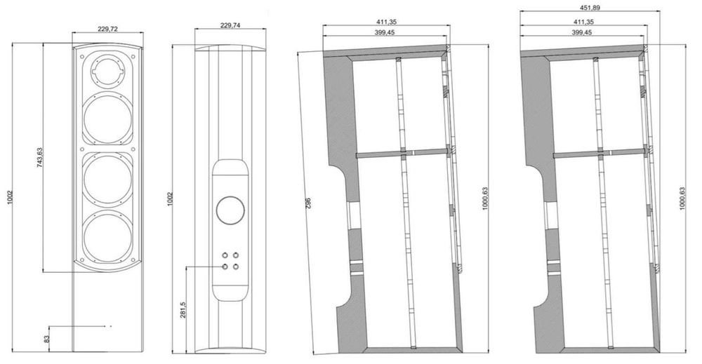 Kolumny podłogowe - Taga Harmony Platinium F-100 v.3 Rosewood Gloss