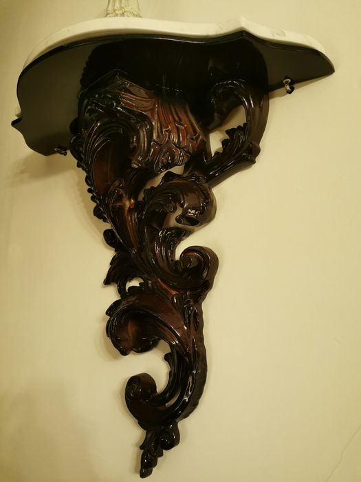 Konsola podwieszana  z kamiennym marmurowym blatem - Rad-Pol