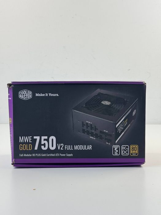 Блок живлення Cooler Master MWE Gold 750 V2 (ATX, 750 Вт, 80 PLUS Gold, повністю модульний) (MPE-7501-AFAAG-EU)