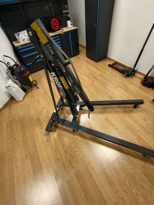 Grua de Oficina / Para Motores Desdobrável Pneumática KROFTOOLS 2 Toneladas 2360mm LL29