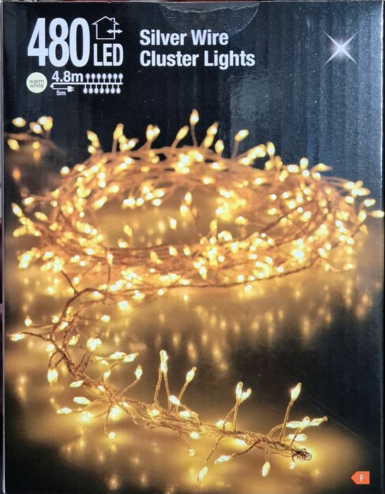 Oświetlenie świąteczne na drucie 4,8 m, 480 LED