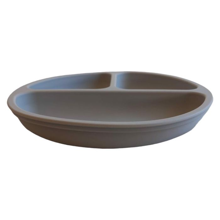 Silikonowa miska dla niemowląt szara