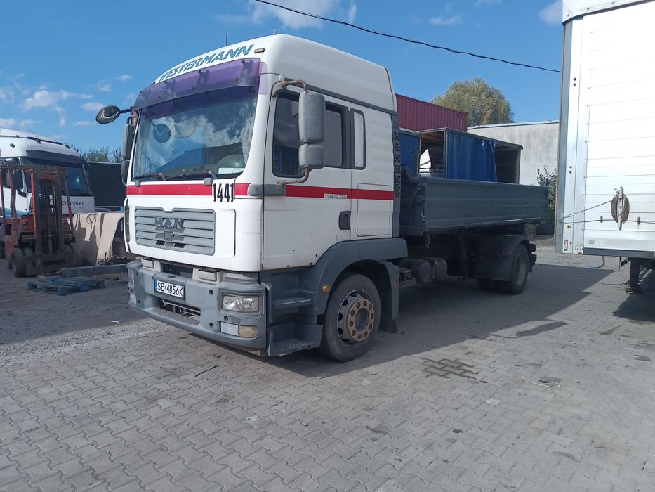 Man TGM 18.330  3 stronny kiper Meller