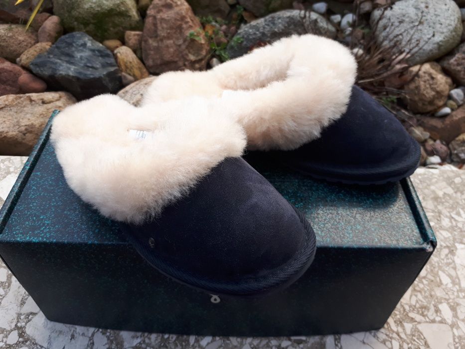 Nowe Emu jolie indigo kapcie granat us 5 35/36
