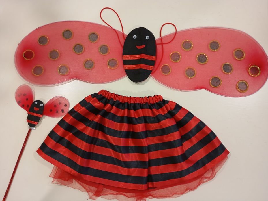 Fato de carnaval JOANINHA- ajustável a várias idades