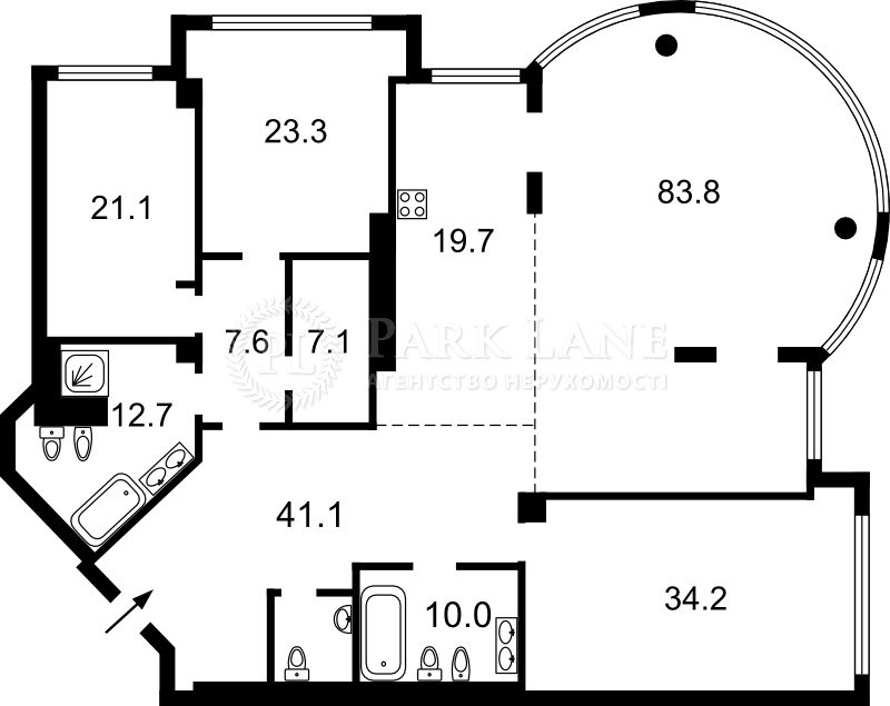 4+-rooms apartment apartment by the address st. Bulvar Druzhby Narodov (area 260 m²) - Atlanta.ua - photo 2
