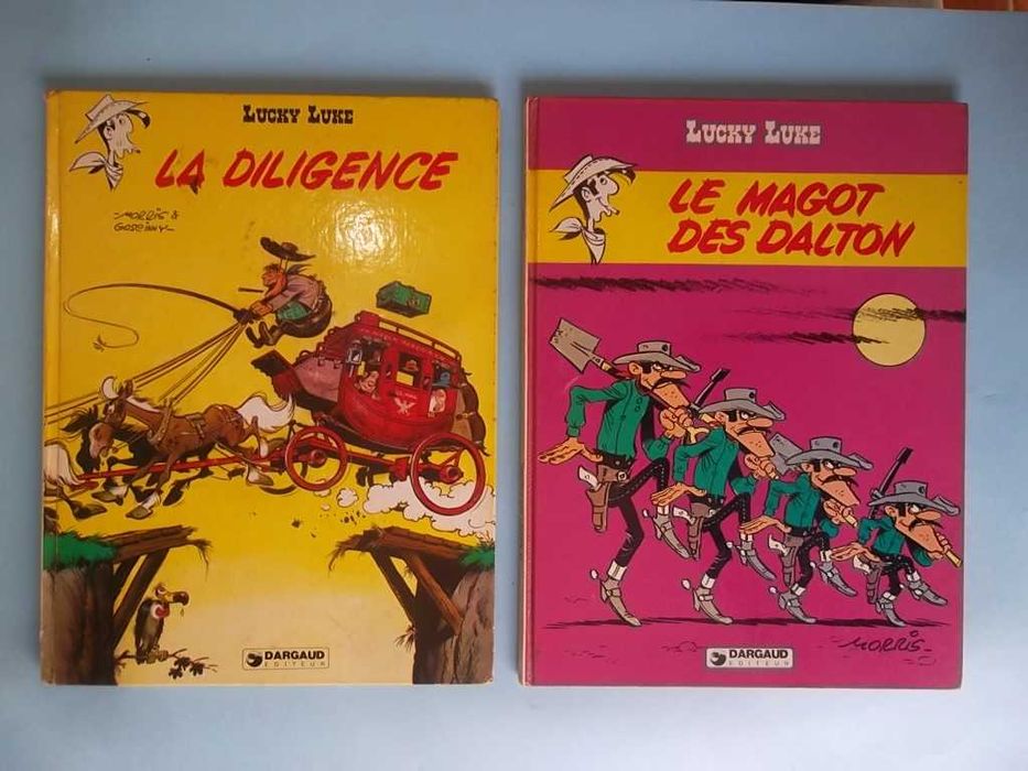 23 álbuns LUCKY LUKE edições francesas capa dura Dargaud anos 70