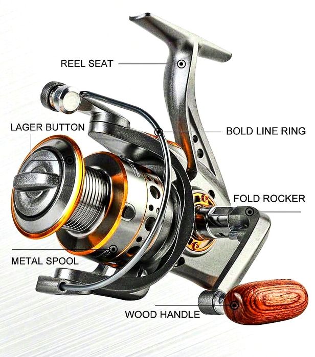 Kołowrotek, wędka, spinning