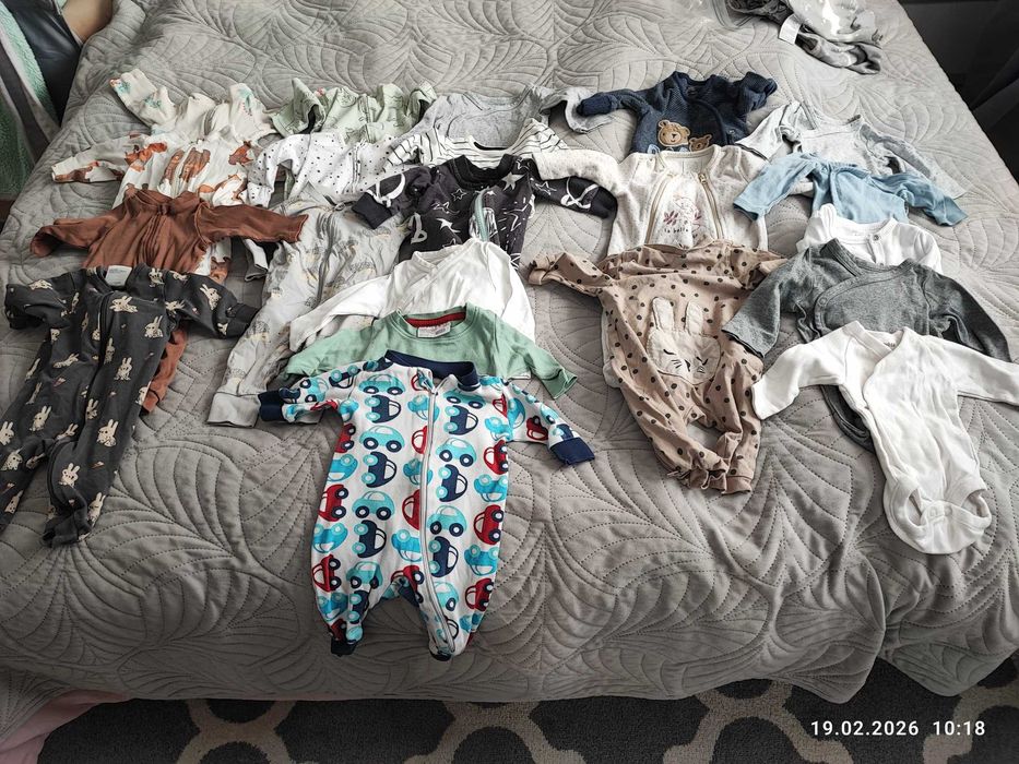 Paka ubranek dla noworodka 50 i 56