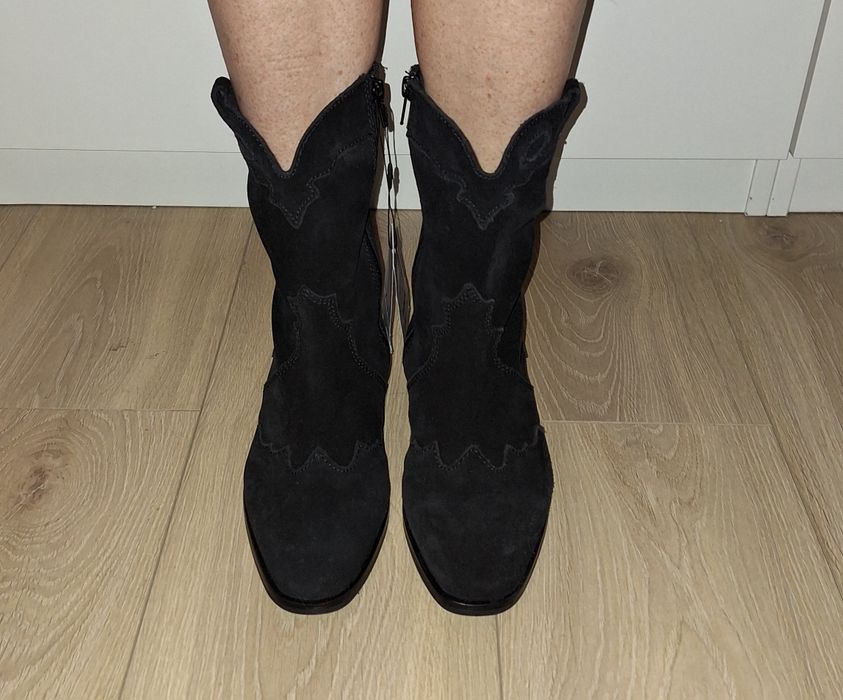 Botki zamszowe Zara r.36