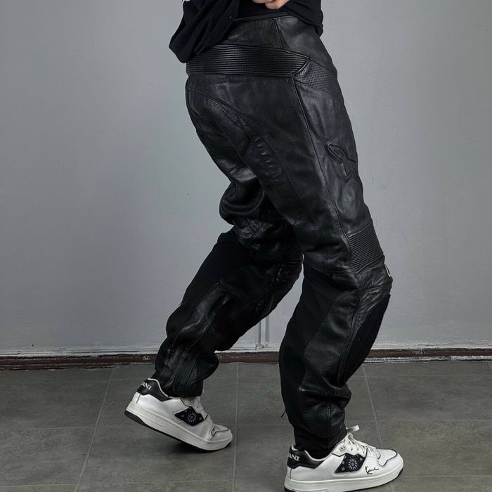 Мотоштани Alpinestars Leather Мотоштаны штани мото брюки штаны кожа шкіра джинсы спортбайк кожанки мотоцикл экипировка защита ног harley devidson