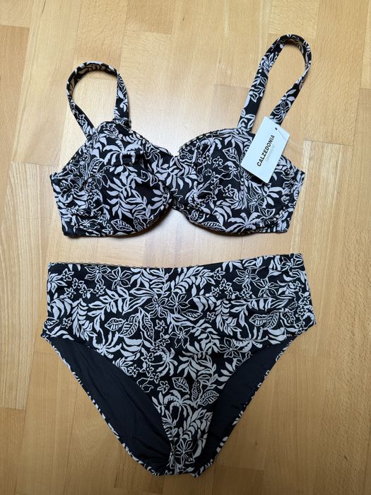 Calzedonia bikini strój kąpielowy wysoki stan Amelia Botanic M 75D