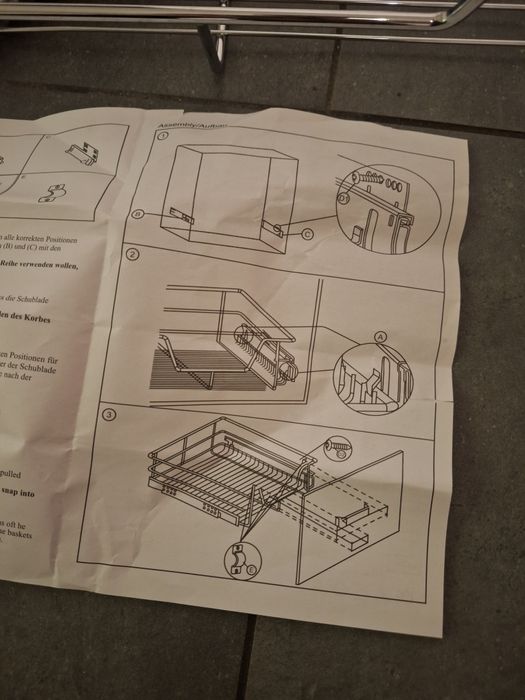 Metolalowy koszyki pod szafki organizer na przybory  do zabudowy