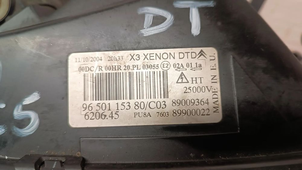 ÓTICA / FAROL XÉNON CITROEN C5 II 04-08 DIREITO