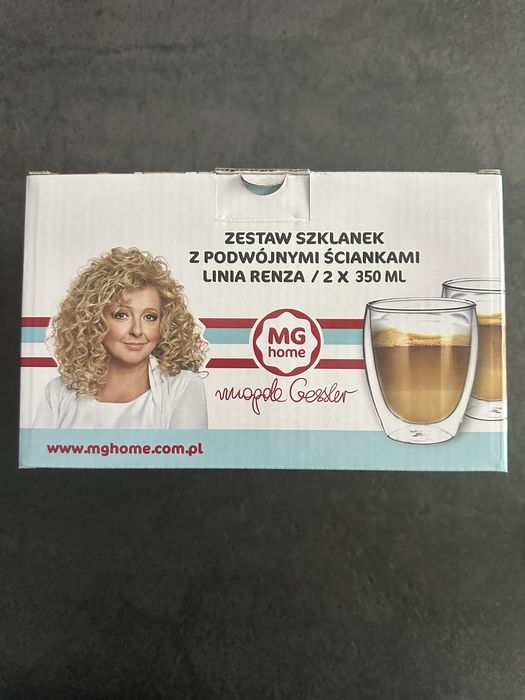 Nowe szklanki termiczne Magda Gessler 2x350ML Linia Renza