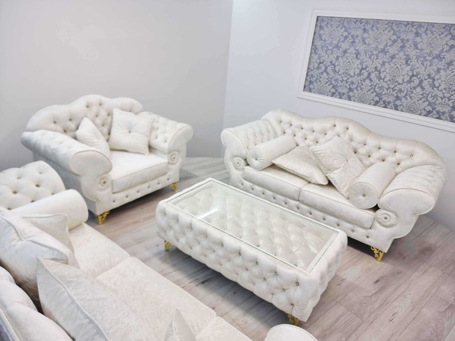 Zestaw wypoczynkowy Chesterfield PRESTON BIG 3+2+1