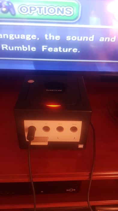Gamecube preta com cabos + pokemon colosseum sem manual