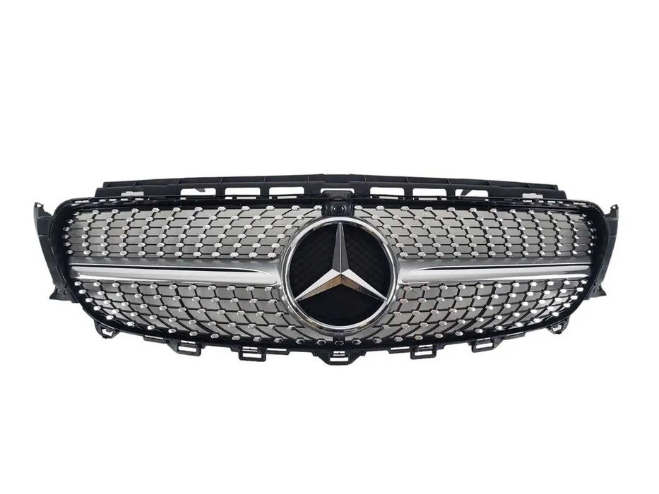Решетка радиатора mercedes E W213 16-20г. Диамант (серая)ПОД КАМЕРУ