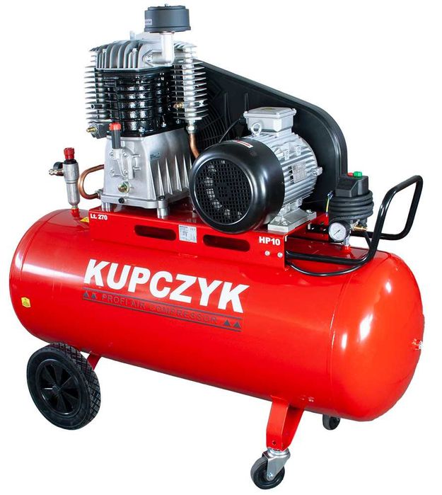Kompresor Tłokowy Olejowy Sprężarka 1400 L/min 270 L 7,5kw Dostawa 0zł