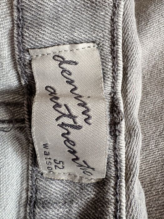Męskie szorty jeans Denim Authentic 52 4XL szare lato