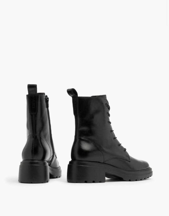 RYŁKO czarne sznurowane trzewiki botki Lizzie r. 39