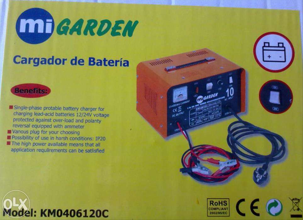 Carregador de Bateria 12 v e 24 v (carro e motas)