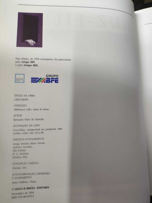 Livro CRUZ-FILIPE: O Teatro dos Sentidos