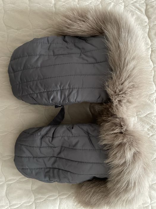 Зимовий набір для коляски з натурального хутра (б/у)