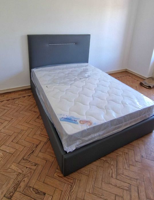 Camas de Casal Estofadas de Luxo 199€ Disp. em Várias Cores! 190x140m!