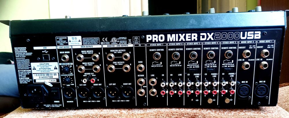 Mikser Behringer PRO MIXER DX 2000 USB