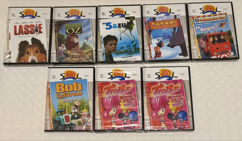 DVD Infantil Jornal SOL (1.ª, 2.ª e 3.ª Série) - Selados / Como Novos