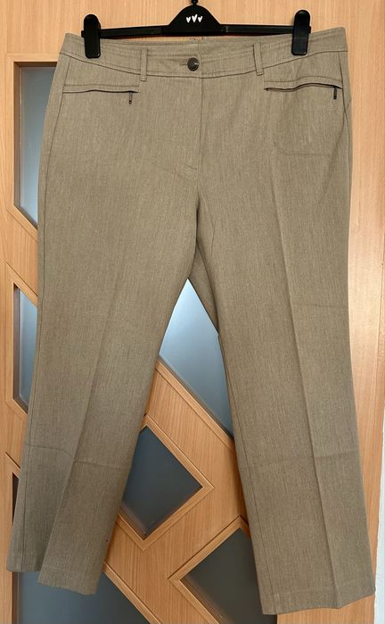 Beżowe garniturowe spodnie