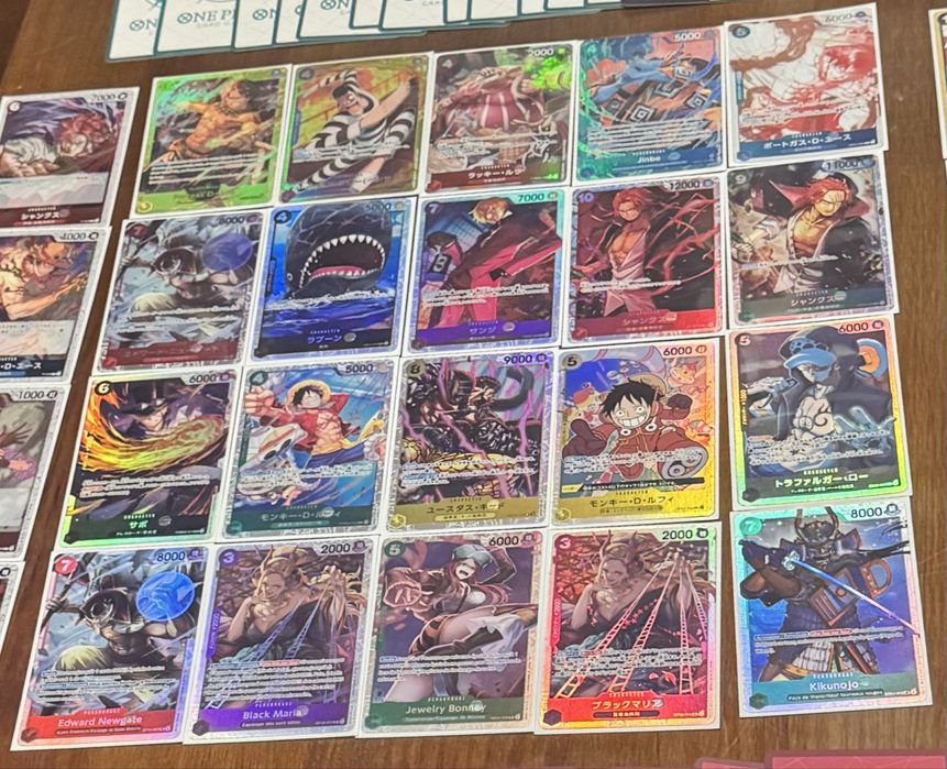 Cartas one piece raras