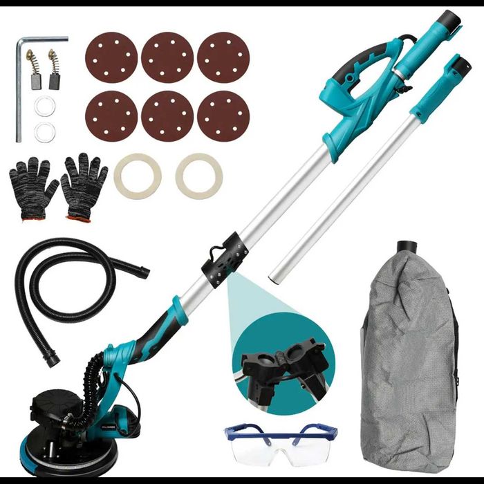 D30- lixadeira parede  drywall  225mm 1390w lixadeira saco vácuo