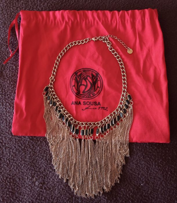 Colar Dourado e Preto | Ana Sousa