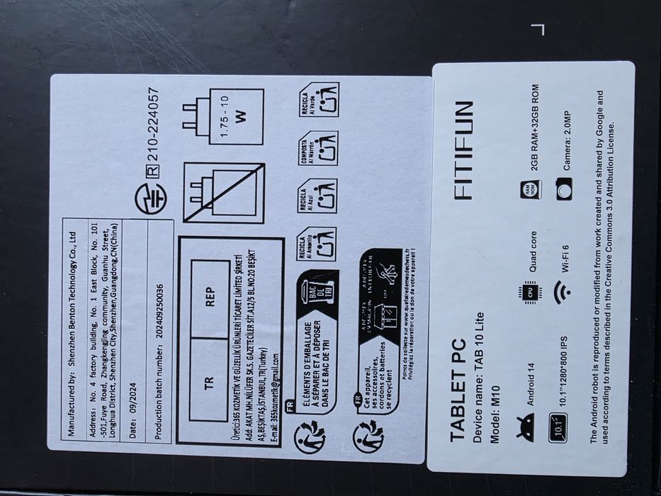 Tablet Tab 10 lite