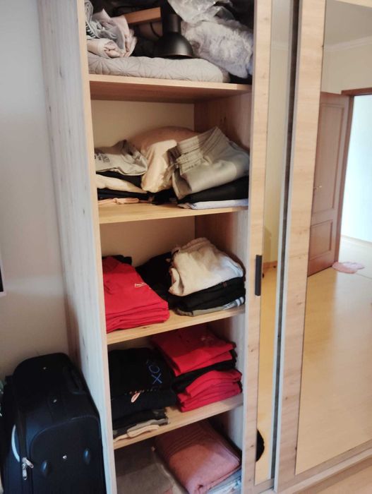 Armário quarto com 2 portas com espelho