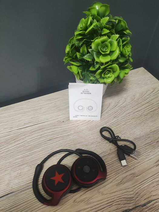 Słuchawki bezprzewodowe z Radiem  na Kartę Nauszne zauszne Bluetooth