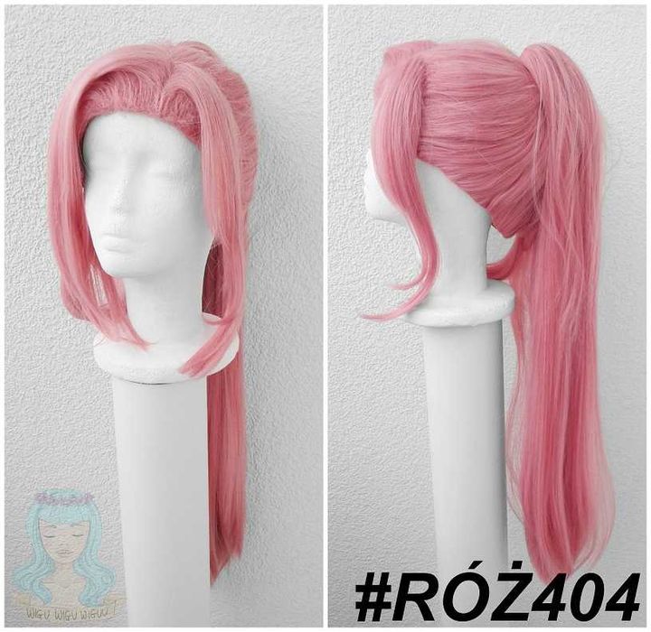 Kaoru Sakurayashiki SK8 cosplay różowy wig różowa długa peruka z kitką