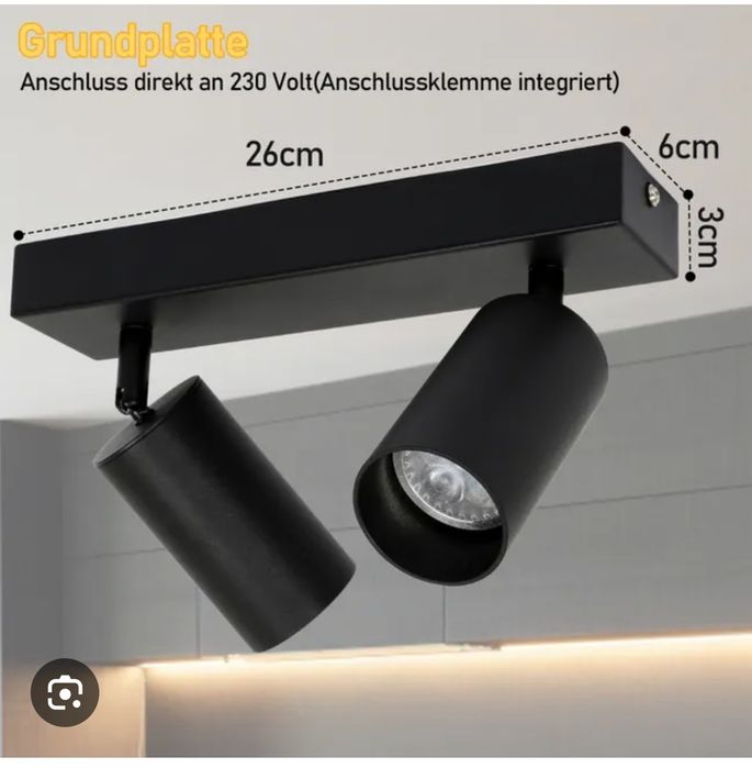 Candeeiro projetor teto led novo